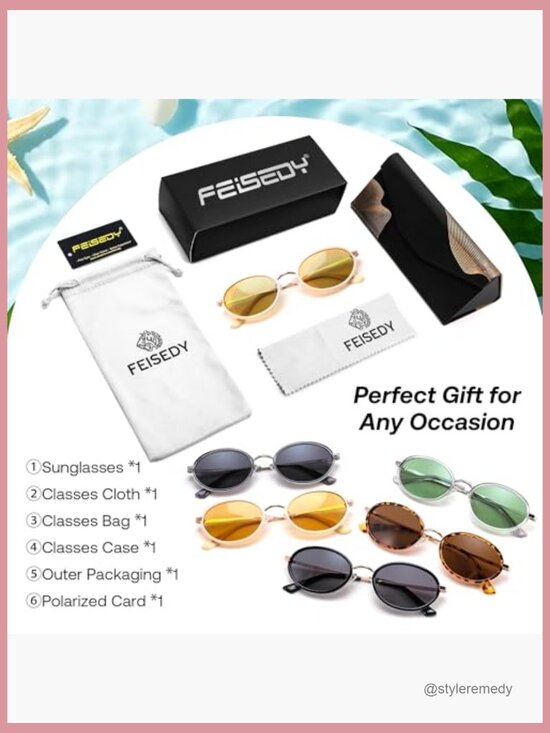 Vintage Oval TR90 Metal Sunglasses UV400 main image 6